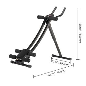 AB Workout Machine, Ab Workout Equipment at Home Gym, Core & Abdominal Trainers for Women, 440 lbs Weight Capacity Strength Training Ab Cruncher