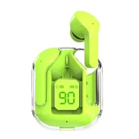T2 Earphone Bluetooth 5.2 TWS Sports Outdoor Headset Wireless Headphone Earbuds Ear For Smart Phones (Option: Green)