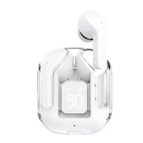 T2 Earphone Bluetooth 5.2 TWS Sports Outdoor Headset Wireless Headphone Earbuds Ear For Smart Phones (Option: White)